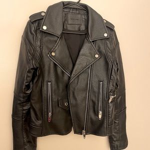 Black faux leather Moto jacket Blank NYC (Nordstrom)